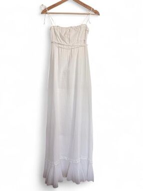 Cottagecore 100% Cotton Gauzy Lightweight Column Dress XS Vintage Juicy Couture